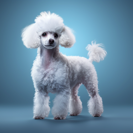 white Poodle dog